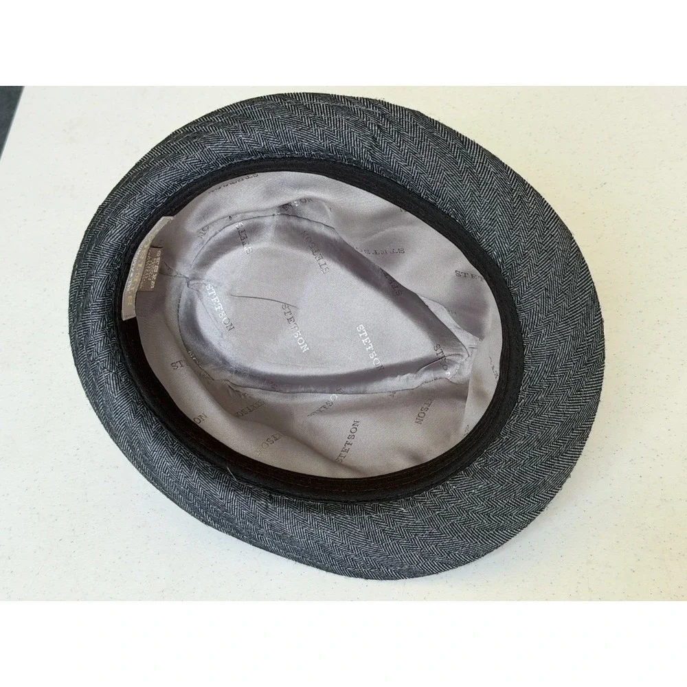 Vintage Stetson Men's Large/X-Large All American Gray Canvas Fedora